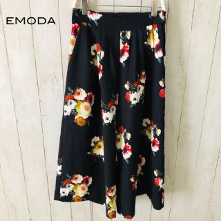 エモダ(EMODA)のエモダ 花柄 ワイドパンツ ガウチョパンツ(カジュアルパンツ)