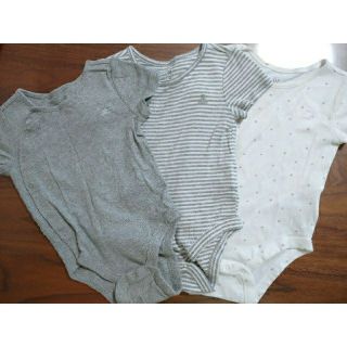 ベビーギャップ(babyGAP)のベビー服70 夏服 babyGAP ボディシャツ3枚セット(肌着/下着)