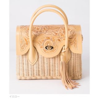 グレースコンチネンタル(GRACE CONTINENTAL)のグレースコンチネンタル MS Rattan Bag カゴバッグ　籐　完売品(かごバッグ/ストローバッグ)