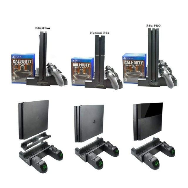 PS4 スタンド 冷却ファン付き エンタメ/ホビーのゲームソフト/ゲーム機本体(家庭用ゲーム機本体)の商品写真