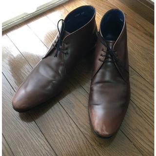 リーガル(REGAL)の革靴 リーガル REGAL ブラウン 本皮 27cm プレーントゥ 中古(ドレス/ビジネス)