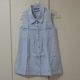 バーバリーブルーレーベル(BURBERRY BLUE LABEL)のBURBERY ノースリーブブラウス(シャツ/ブラウス(半袖/袖なし))