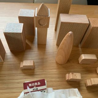 ムジルシリョウヒン(MUJI (無印良品))の無印良品　木製　積み木　ロンドン　レア(置物)