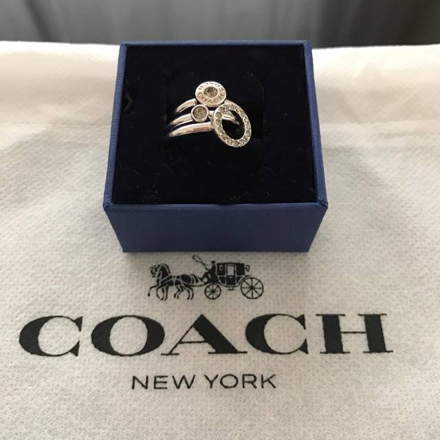 COACH(コーチ)のトリプルライン 725 シルバー 3連リング　ピンキーリング　♯5 新品未使用 レディースのアクセサリー(リング(指輪))の商品写真