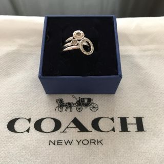 コーチ(COACH)のトリプルライン 725 シルバー 3連リング　ピンキーリング　♯5 新品未使用(リング(指輪))