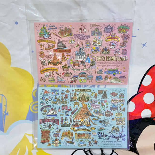 Disney ディズニー パークデザイン 手書き風 イラスト ポストカード 2枚セット 未使用の通販 By りん S Shop ディズニーならラクマ