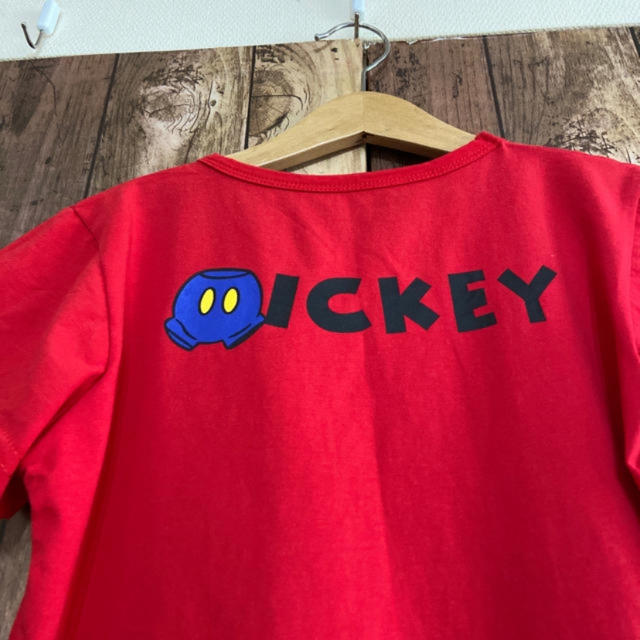 ミッキーマウス(ミッキーマウス)の美品　ミッキーマウス　Tシャツ　120 赤 キッズ/ベビー/マタニティのキッズ服女の子用(90cm~)(Tシャツ/カットソー)の商品写真