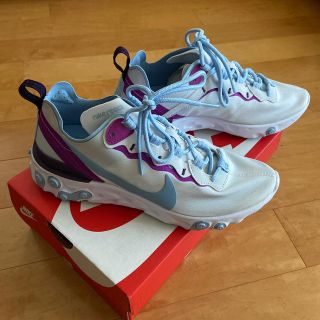 ナイキ(NIKE)のNike React Element 55 パープル(スニーカー)