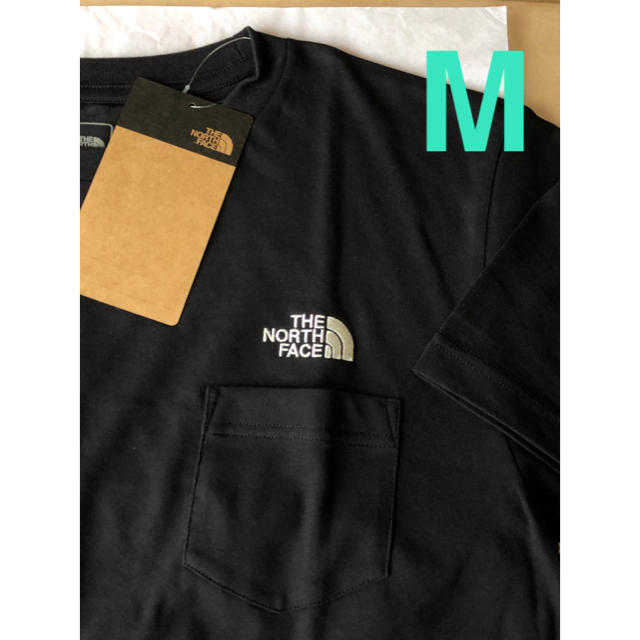 THE NORTH FACE(ザノースフェイス)の【 M 】ブラック★ シンプルロゴ ポケット Tシャツ★ ノースフェイス メンズのトップス(Tシャツ/カットソー(半袖/袖なし))の商品写真