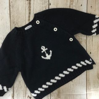 プチバトー(PETIT BATEAU)のPETIT BATEAU コットンニットセーター(ニット/セーター)