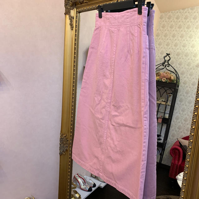 deicy(デイシー)のDEICY デイシー ロングスカート  デニム ピンク  レディースのスカート(ロングスカート)の商品写真