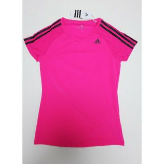 アディダス(adidas)のadidas アディダス レディース 半袖 Tシャツ M ピンク クリマクール(Tシャツ(半袖/袖なし))