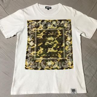 アナップ(ANAP)の【ANAP】Tシャツ 迷彩 ペイズリー柄半袖 アナップ白T M ストリートダンス(Tシャツ(半袖/袖なし))