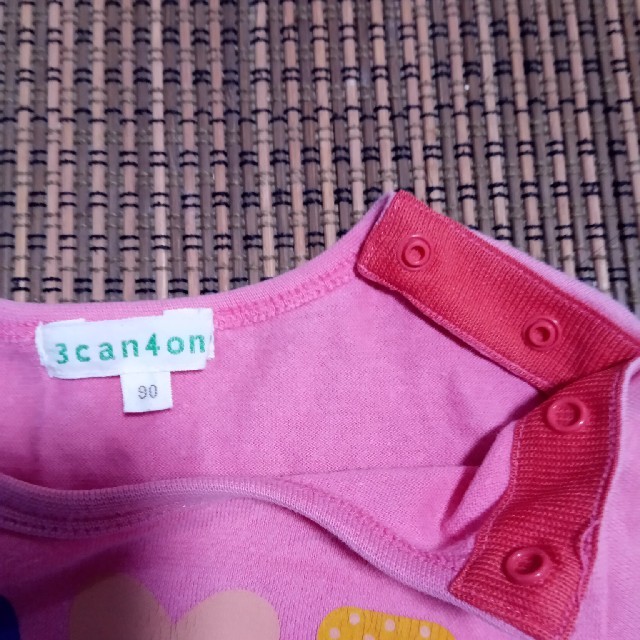 3can4on(サンカンシオン)の3can4on※ピンク半袖※90 キッズ/ベビー/マタニティのキッズ服女の子用(90cm~)(Tシャツ/カットソー)の商品写真