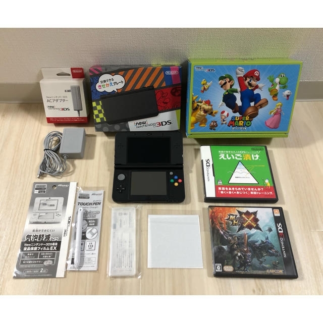 美品 Nintendo 3DS NEW ニンテンドー ブラック 本体 おまけ付き - 携帯 ...