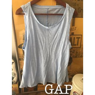 ギャップ(GAP)のGAP レディース   フリーサイズ  水色　ノースリーブ(カットソー(半袖/袖なし))