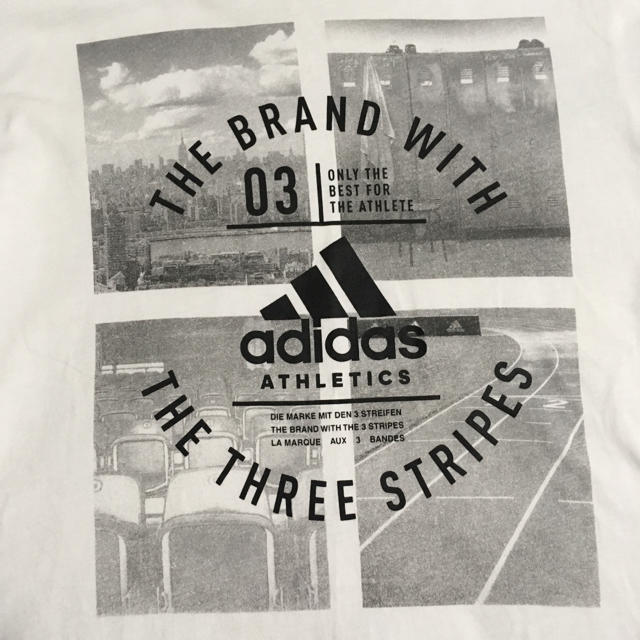 adidas(アディダス)のadidas アディダス Tシャツ 半袖 XL フォトプリント メンズ 美品 メンズのトップス(Tシャツ/カットソー(半袖/袖なし))の商品写真