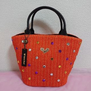 シンクビー(Think Bee!)の♥koh様専用　（限定•未使用）ジュエルビーンズトートバッグ（オレンジ）(トートバッグ)