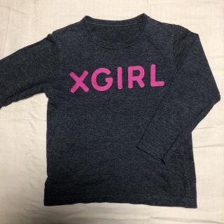 エックスガールステージス(X-girl Stages)のお値下げ！X-girl stage ロンT グレー　110cm(Tシャツ/カットソー)