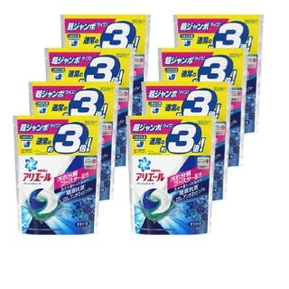 ピーアンドジー(P&G)の専用アリエールジェルボール3Dつめかえ超ジャンボサイズ×8(洗剤/柔軟剤)