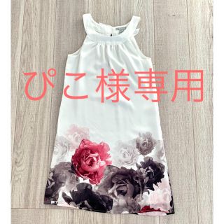 エイチアンドエム(H&M)の花柄ワンピース(ひざ丈ワンピース)