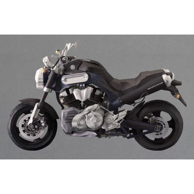 No.ra20073101_超精密バイクペーパークラフトYAMAHA MT01