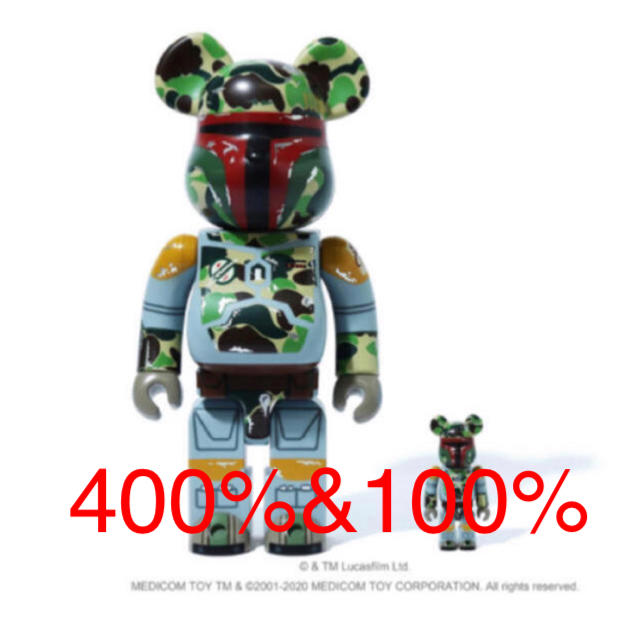 MEDICOM TOY(メディコムトイ)のSTAR WARS X BAPE® ABC BE@RBRICK 100%400% エンタメ/ホビーのフィギュア(その他)の商品写真