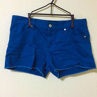 ジーユー(GU)のGU ショートパンツネイビーXL(ショートパンツ)