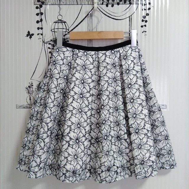ef-de(エフデ)の🌼エフデ🌼スカート🌼レース🌼チュール🌼ボトムス🌼ミニスカート🌼刺繍 レディースのスカート(ひざ丈スカート)の商品写真