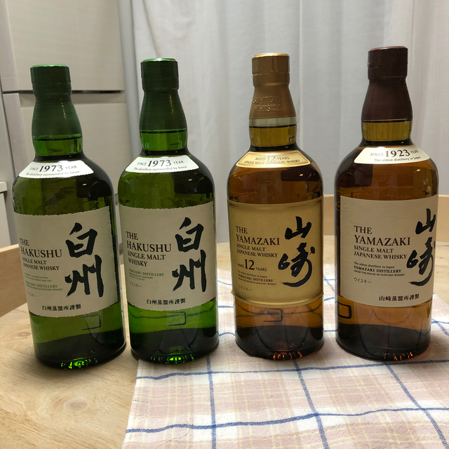 再入荷！ 山崎12年　山崎　白州　白州　４本セット　　　