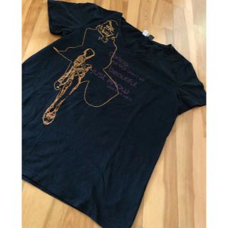 ユニクロ(UNIQLO)のUNIQLO Ｖネック　カットソー　Tシャツ　黒　L(Tシャツ(半袖/袖なし))