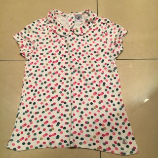 プチバトー(PETIT BATEAU)の専用⭐︎プチバトー　ドット柄カットソー　128センチ(Tシャツ/カットソー)