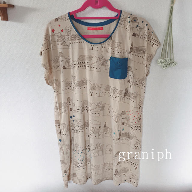 Design Tshirts Store graniph(グラニフ)のgraniph ワンピース レディースのワンピース(ミニワンピース)の商品写真