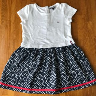 トミーヒルフィガー(TOMMY HILFIGER)のTOMMY HILFIGER ブルマ付半袖ワンピース子供服 キッズ(ワンピース)