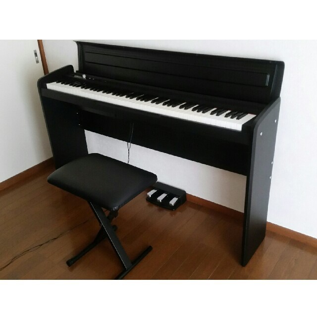 KORG 88鍵 電子 ピアノ LP-180 ブラック ペダル 椅子付き 春の