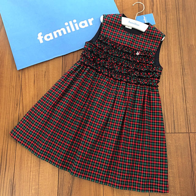 familiar(ファミリア)の【ご専用】ファミリア 新品ワンピース 110 キッズ/ベビー/マタニティのキッズ服女の子用(90cm~)(ワンピース)の商品写真