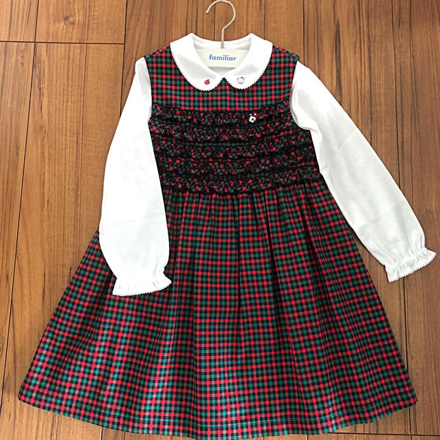 familiar(ファミリア)の【ご専用】ファミリア 新品ワンピース 110 キッズ/ベビー/マタニティのキッズ服女の子用(90cm~)(ワンピース)の商品写真