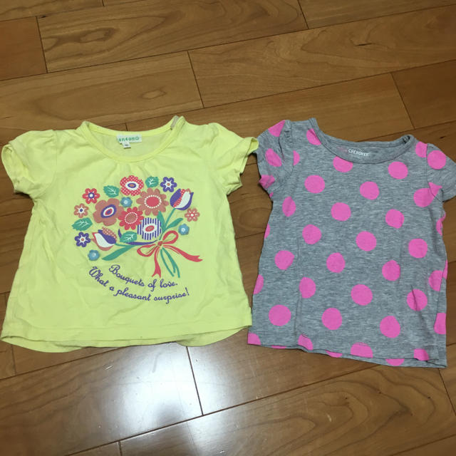 3can4on(サンカンシオン)の女の子 Tシャツ 2枚セット  キッズ/ベビー/マタニティのベビー服(~85cm)(Ｔシャツ)の商品写真