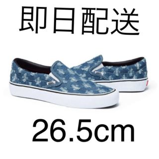 シュプリーム(Supreme)のSupreme Vans Hole Punch Denim Slip-On(スニーカー)