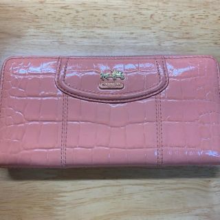 コーチ(COACH)のCOACH コーチ 長財布 クロコダイル柄 ラウンドファスナー(財布)