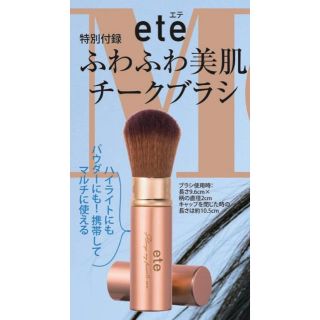 エテ(ete)のMORE 付録　ete チークブラシ　4月号(チーク/フェイスブラシ)