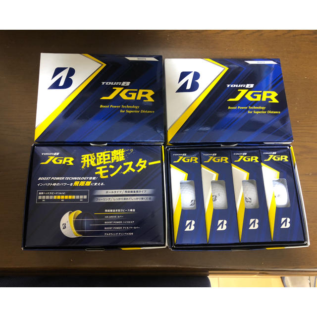 新品 4箱セット ブリジストンゴルフボール TOUR B JGR ホワイトスポーツ