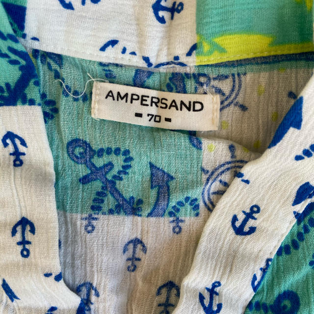 ampersand(アンパサンド)の甚平　70 キッズ/ベビー/マタニティのベビー服(~85cm)(甚平/浴衣)の商品写真