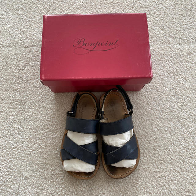 Bonpoint(ボンポワン)のボンポワン  レザーサンダル キッズ/ベビー/マタニティのキッズ靴/シューズ(15cm~)(サンダル)の商品写真