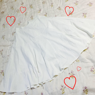 ウィゴー(WEGO)のミモレ丈スカート♡白(ひざ丈スカート)
