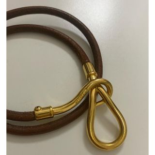 エルメス(Hermes)のHERMES チョーカー ブレスレット 革 【7日までタイムセール】(ブレスレット)