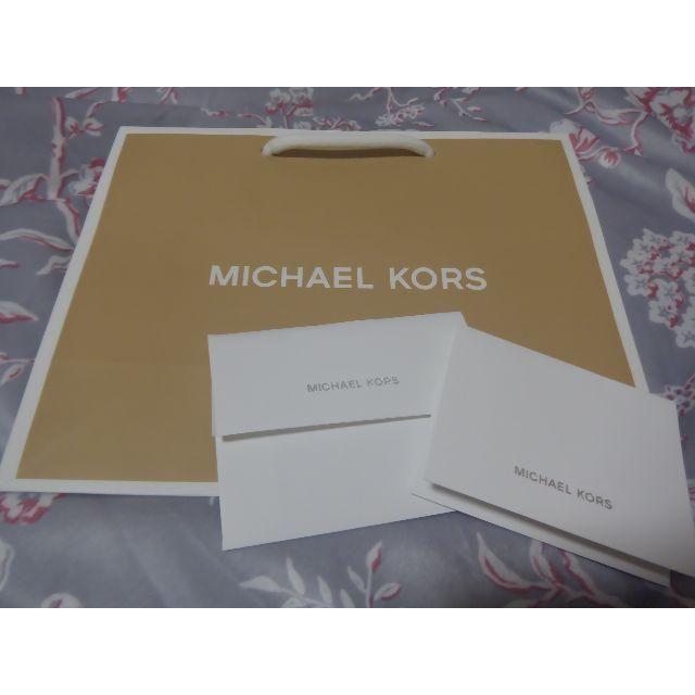 Michael Kors(マイケルコース)のショップ紙袋&メッセージカード&封筒の3点セット マイケルコース レディースのバッグ(ショップ袋)の商品写真