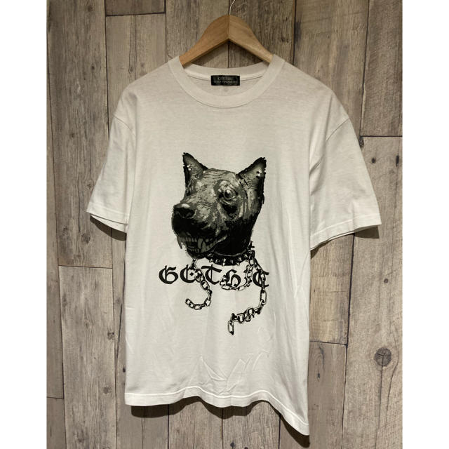 Yohji Yamamoto(ヨウジヤマモト)のヨウジヤマモト　犬　　白Tシャツ メンズのトップス(Tシャツ/カットソー(半袖/袖なし))の商品写真