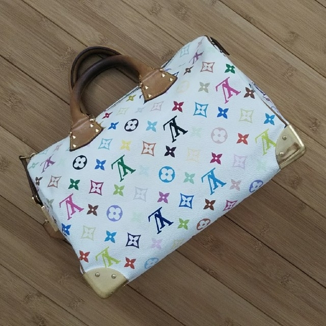 LOUIS VUITTON(ルイヴィトン)のLouis Vuitton☆スピーディ☆マルチカラー白 レディースのバッグ(ハンドバッグ)の商品写真