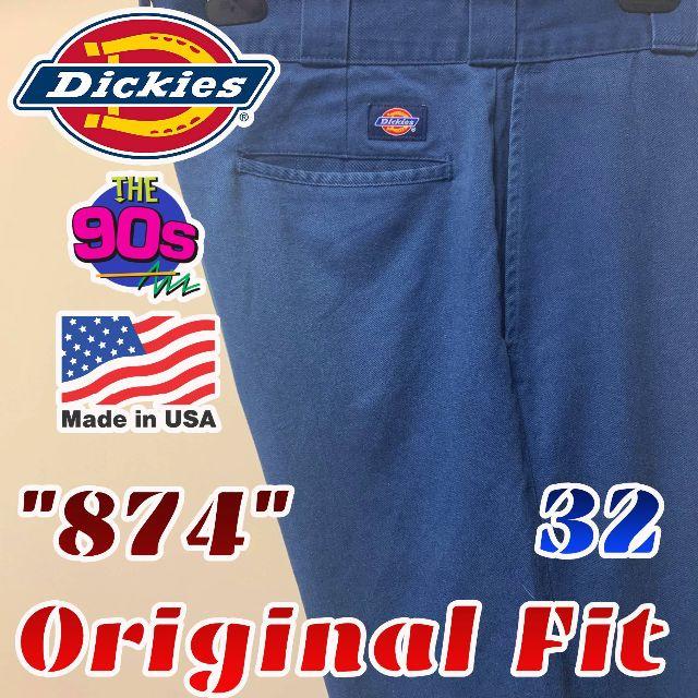 Dickies(ディッキーズ)の90s Dickies デッキーズ 874 ワークパンツ ネイビー 32 西海岸 メンズのパンツ(ワークパンツ/カーゴパンツ)の商品写真